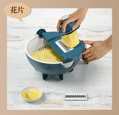 现代厨房中的多功能切菜神器 从土豆丝到沥水篮的烹饪革新